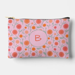 Blume Dandelion Monogram Personalisiert Zubehörtasche
