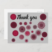 Blume danke postkarte (Vorne/Hinten)