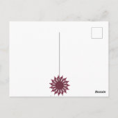 Blume danke postkarte (Rückseite)