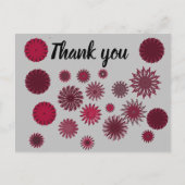 Blume danke postkarte (Vorderseite)
