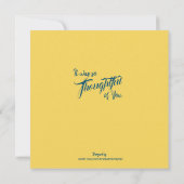 Blume Dankeschön Flachkarte Dankeskarte (Rückseite)