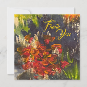 Blume Dankeschön Flachkarte Dankeskarte