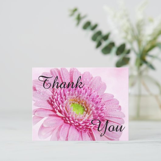 Blume Dankeschön Karte (Stehend Vorderseite)