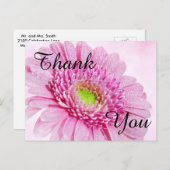 Blume Dankeschön Karte (Vorne/Hinten)