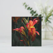 Blume Dankeschön Karte (Stehend Vorderseite)