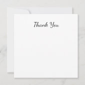 Blume Dankeschön Karte (Rückseite)