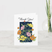 Blume Dankeschön Karte (Vorderseite)
