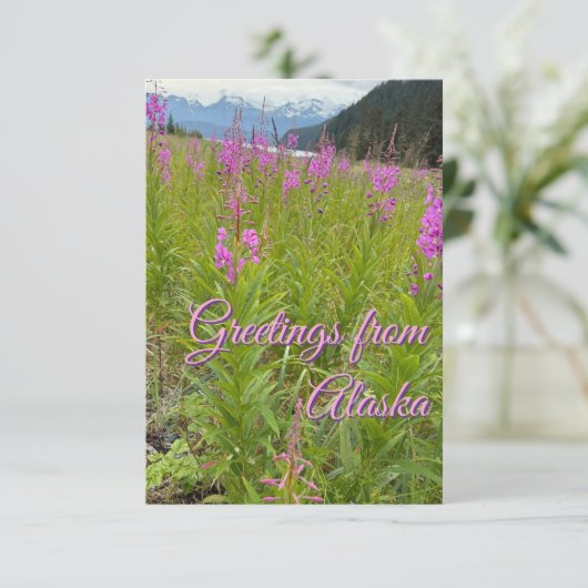 Blume Dankeskarte (Stehend Vorderseite)