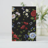 Blume Dankeskarte (Stehend Vorderseite)