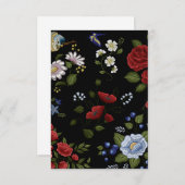 Blume Dankeskarte (Vorne/Hinten)