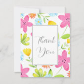 Blume Dankeskarte (Vorderseite)
