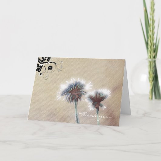 Blume Dankeskarte (Vorderseite)