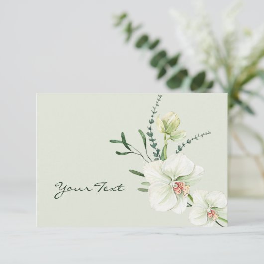 Blume Dankeskarte (Stehend Vorderseite)