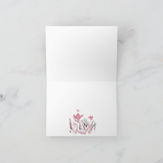 Blume Dankeskarte (Innenseite)