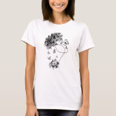 Blume Dark Butterfly Portrait Vintag T-Shirt (Vorderseite)