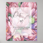 Blume - datiert Nachtgedanken. Date Jar Bridgame Poster (Vorne)