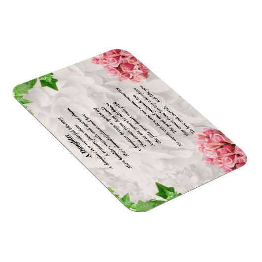 Blume - Daughter Poem Magnet (Rechte Seite)