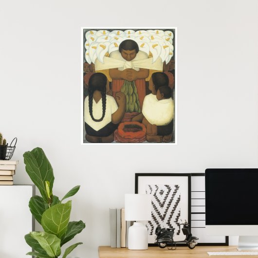 Blume Day, Diego Rivera Poster (Heimbüro)