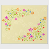 Blume Decke 1 Wrapping Paper Geschenkpapier (Flach)