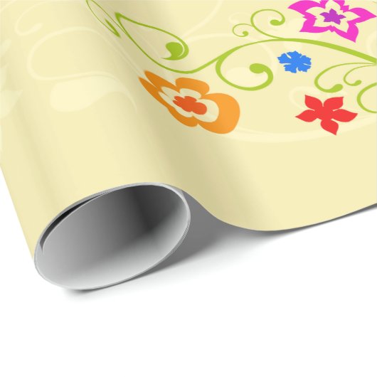 Blume Decke 1 Wrapping Paper Geschenkpapier (Rolleneckpunkt)
