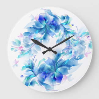 Blume Decor 23 Wanduhren und Zahlenoptionen