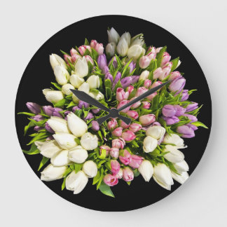 Blume Decor 44 Wanduhren und Zahlenoptionen