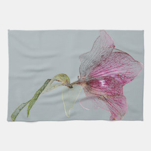 Blume-Dekoration Blumendruck Geschirrtuch