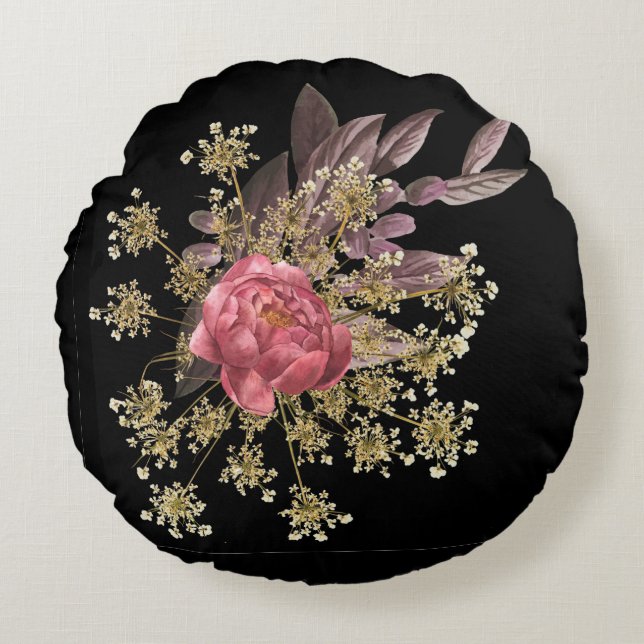 Blume dekorieren werfen Kissen (Vorderseite)