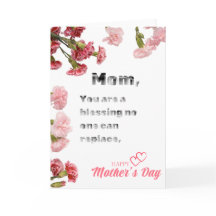 Blume Dekorierte Mama ist eine Segen-Urlaubskarte