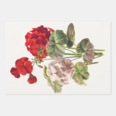 Blume Dekoupage Trio Set Illustrationen Geschenkpapier Set (Vorderseite 2)