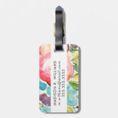 Blume Delight II Gepäckanhänger (Rückseite vertikal)