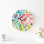 Blume Delight II Große Wanduhr (Zuhause)