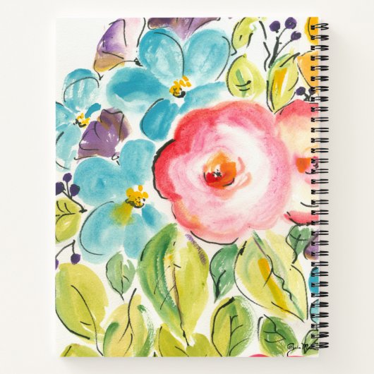 Blume Delight II Notizblock (Rückseite)