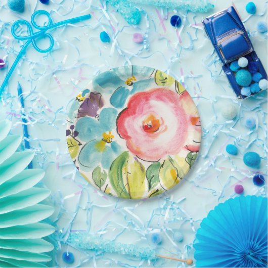 Blume Delight II Pappteller (Party)