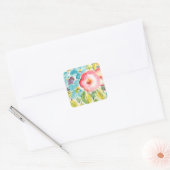 Blume Delight II Quadratischer Aufkleber (Umschlag)