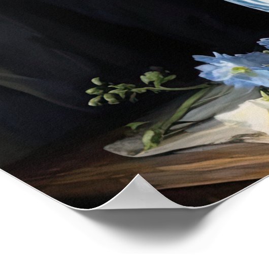 Blume Delphinium Poster (Ecke)