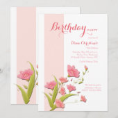 Blume der Alstroemeria Einladung (Vorne/Hinten)