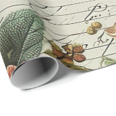 Blume der alten Junk-Zeitschrift Geschenkpapier (Rolleneckpunkt)