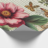 Blume der alten Junk-Zeitschrift Geschenkpapier (Ecke)