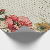 Blume der alten Junk-Zeitschrift Geschenkpapier (Ecke)