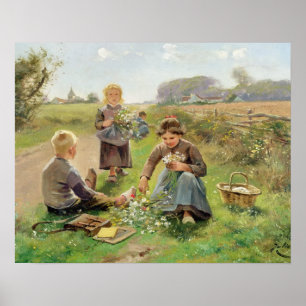 Blume der Ansammlung (Öl auf Leinwand) Poster