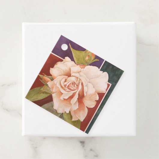 Blume der antiken Rose Geschenkanhänger (Beispiel)