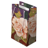 Blume der antiken Rose Kleine Geschenktüte (Rückseite Schrägansicht)