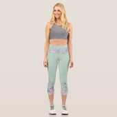 Blume der Aquarellbilder Capri Leggings (Vorderseite)