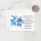 Blume der Aquarellbilder und Überquerung nach Beer Mitteilungskarte (Vorderseite/Rückseite Beispiel)