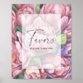 Blume der Aquarellfarben - Brautfavoriten, bitte n Poster (Vorne)