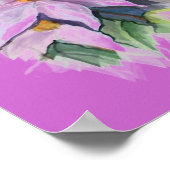 Blume der Aquarellfarben Poster (Ecke)