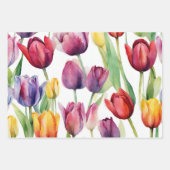 Blume der Aquarellfärbung Geschenkpapier Set (Vorderseite 2)