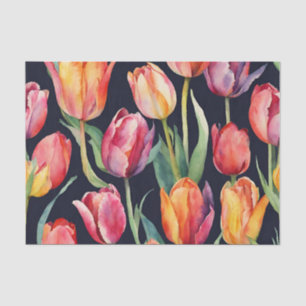 Blume der Aquarellfärbung Seidenpapier
