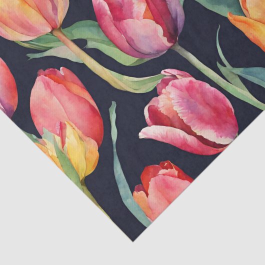 Blume der Aquarellfärbung Seidenpapier (Ausschnitt)